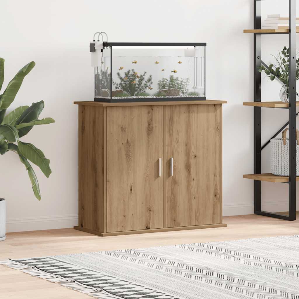 Aquarium Stand Artisan Oak 81x36x73 cm Engineered Wood