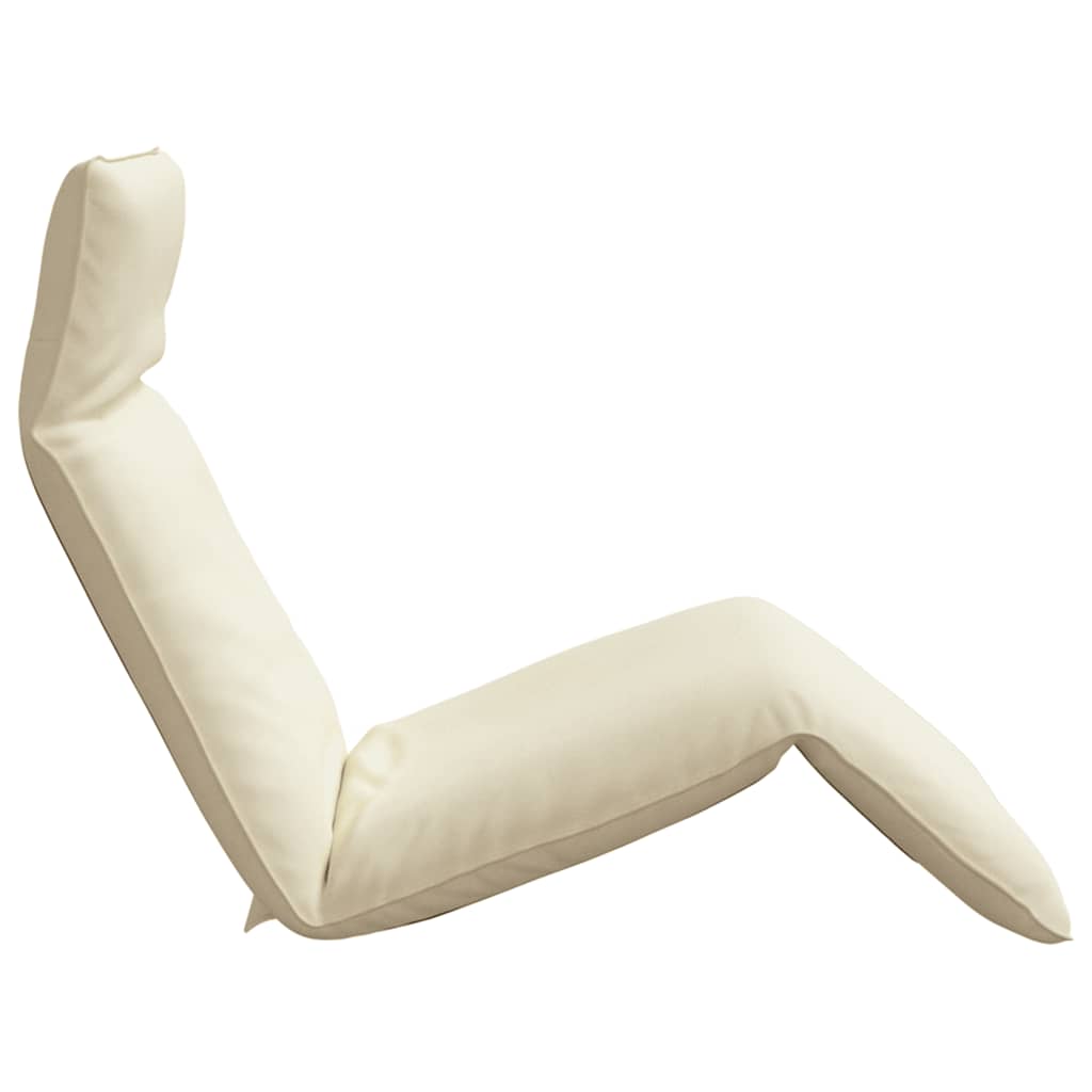Folding Sun lounger Cream 175x54x8.5 cm Oxford Fabric