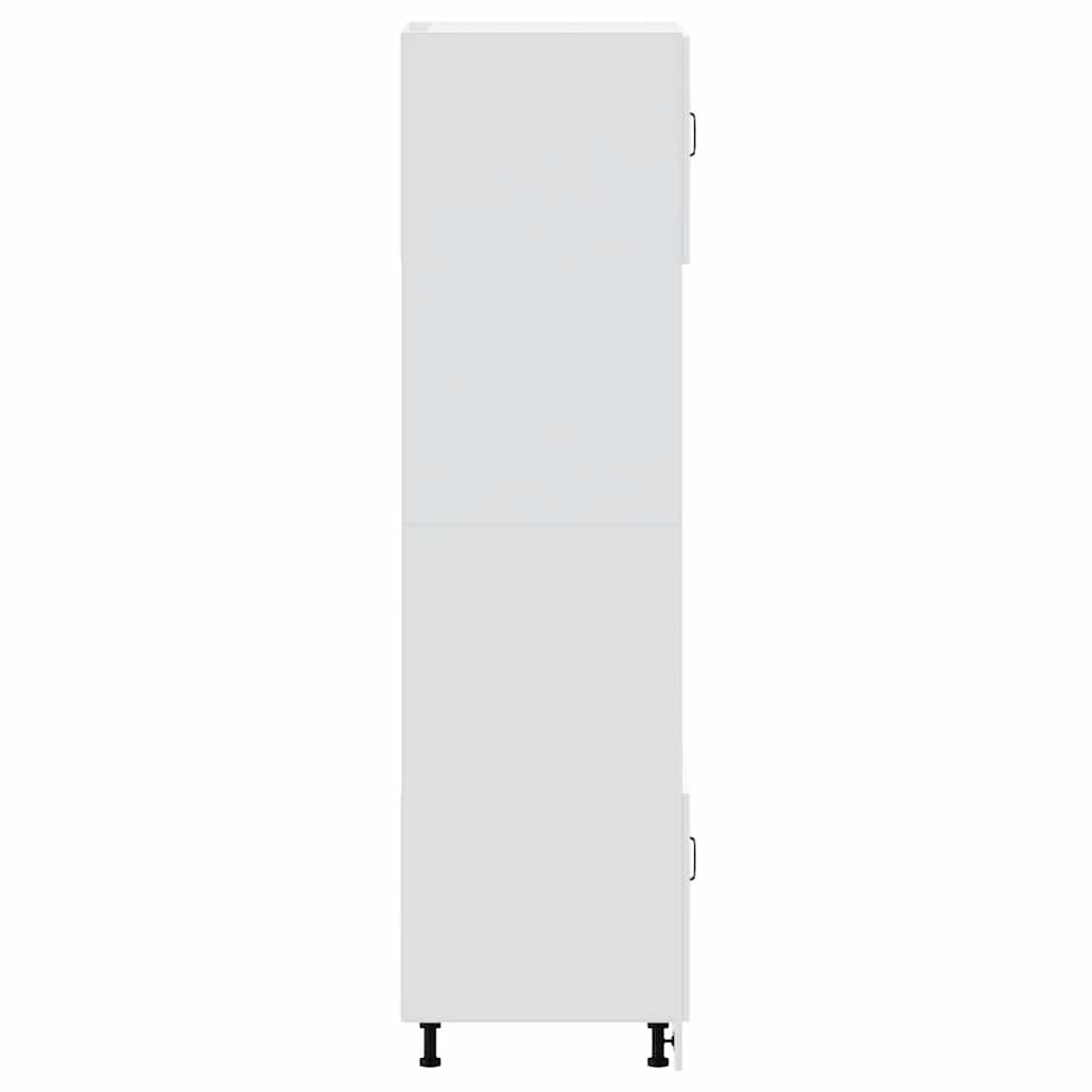 Oven Cabinets 2 pcs Lucca White Engineered Wood