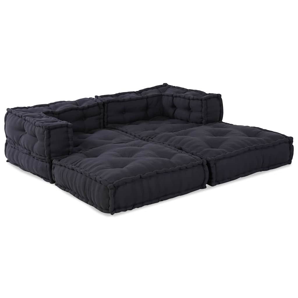 Modular Sofa 2 pcs Anthracite 70 x 70 x 56 cm Fabric