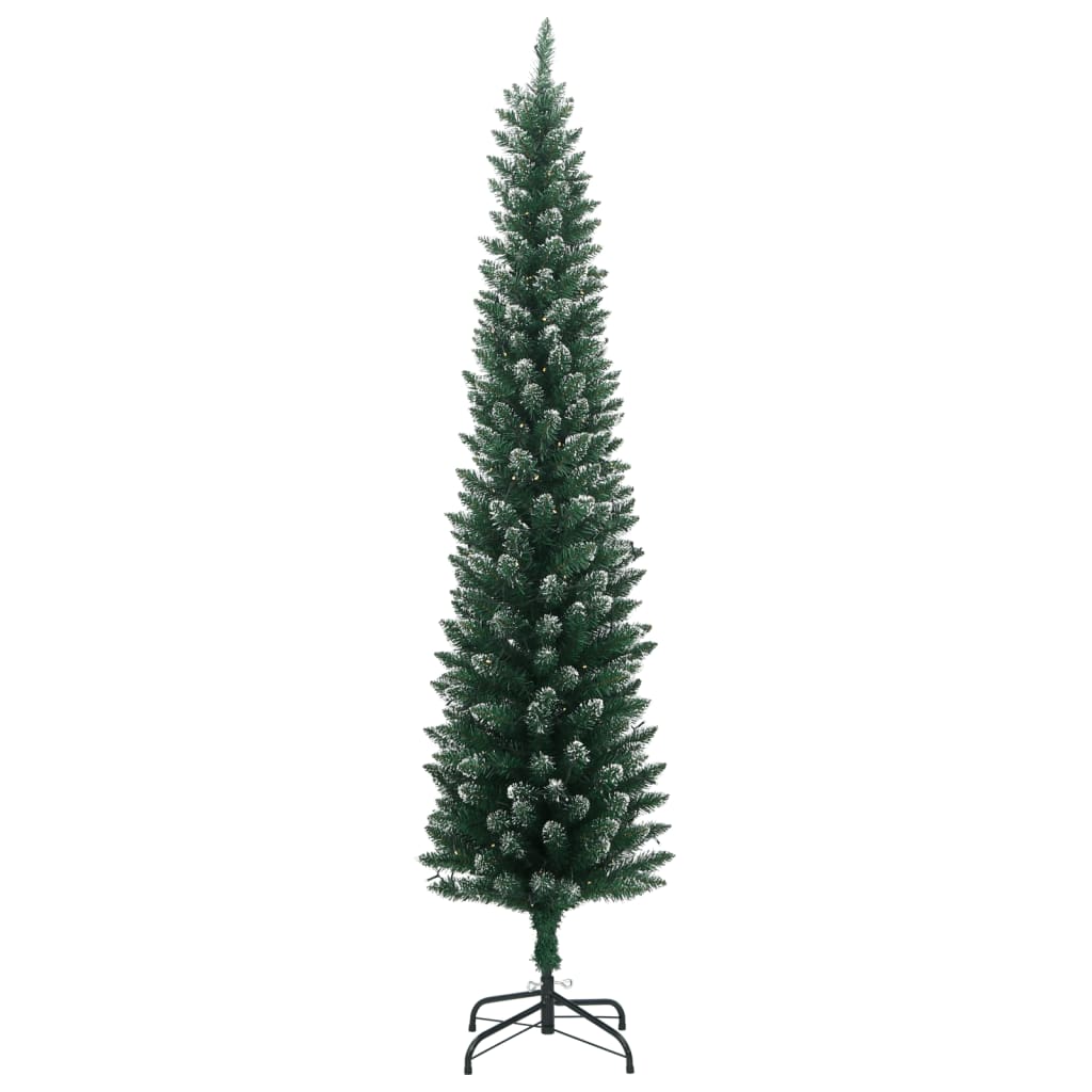 Artificial Slim Christmas Tree 150 LEDs 150 cm