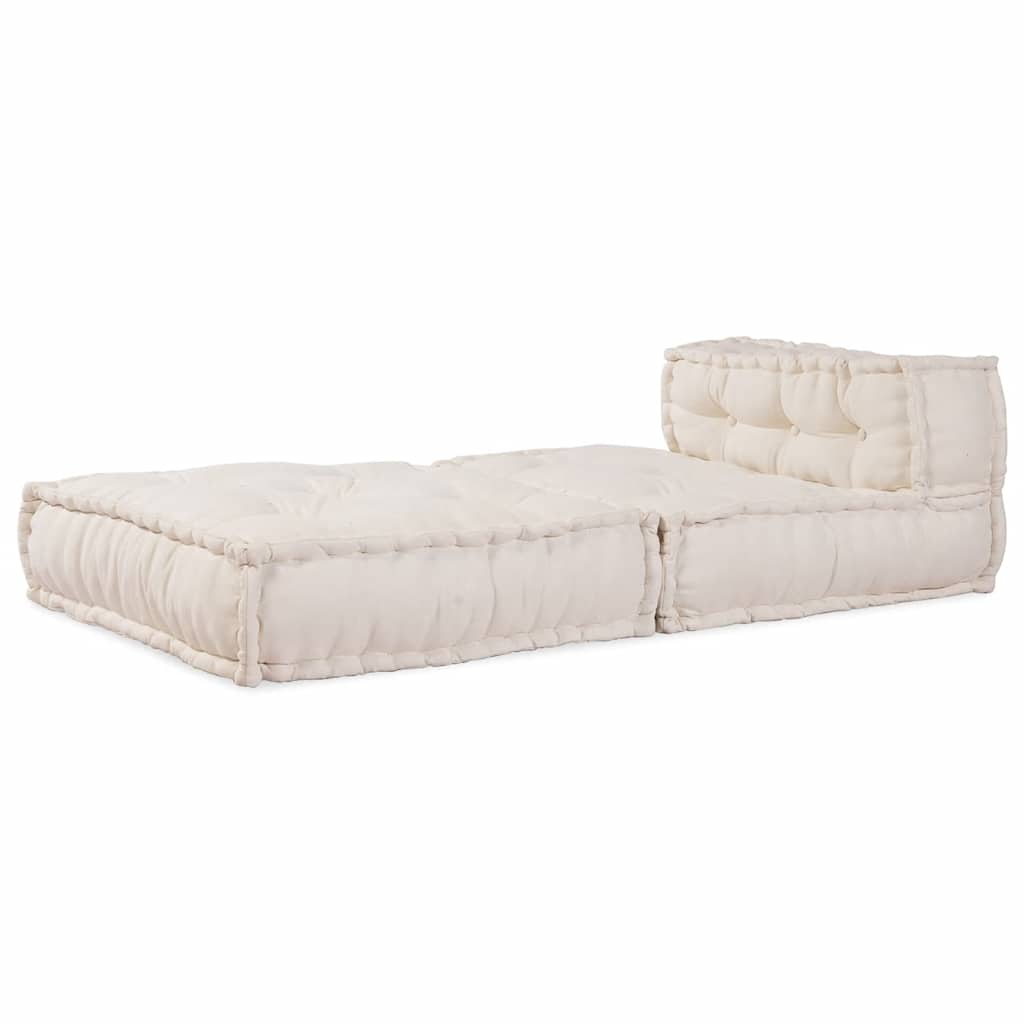 Modular Sofa Unit Cream 70x70x54 Fabric