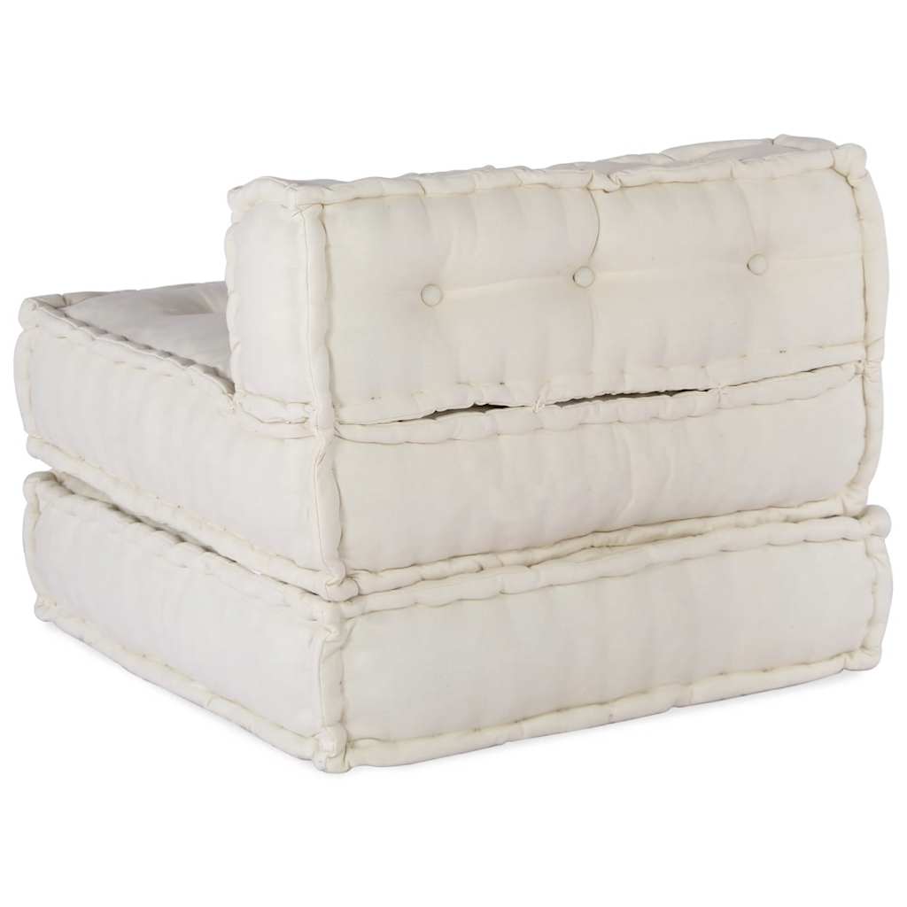 Modular Sofa Unit Cream 70x70x54 Fabric