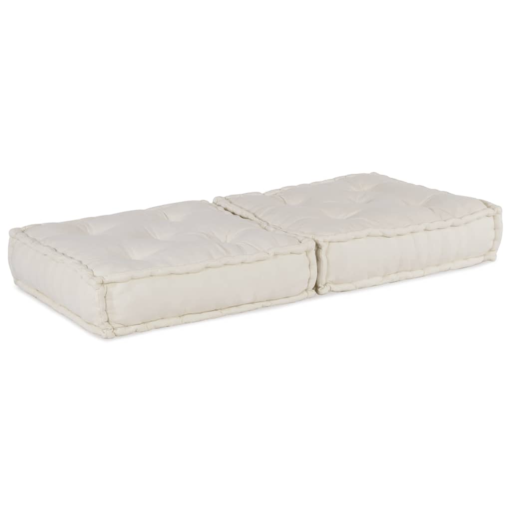 Modular Sofa Unit Cream 70x70x36 Fabric