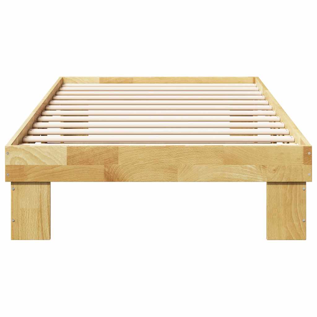 Bed Frame without Mattress 90x190 cm Solid Wood Oak