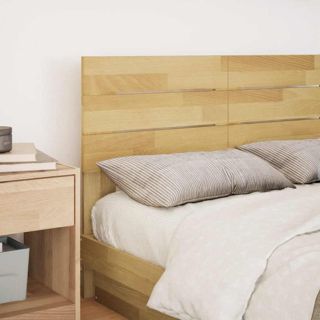 Headboard 120 cm Solid Wood Oak