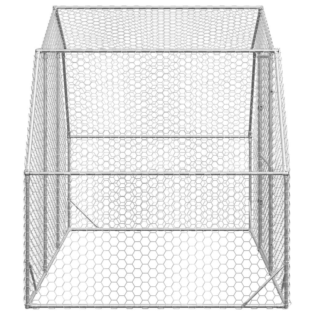 Chicken Run 2.5x2x2.25 m Galvanised Steel