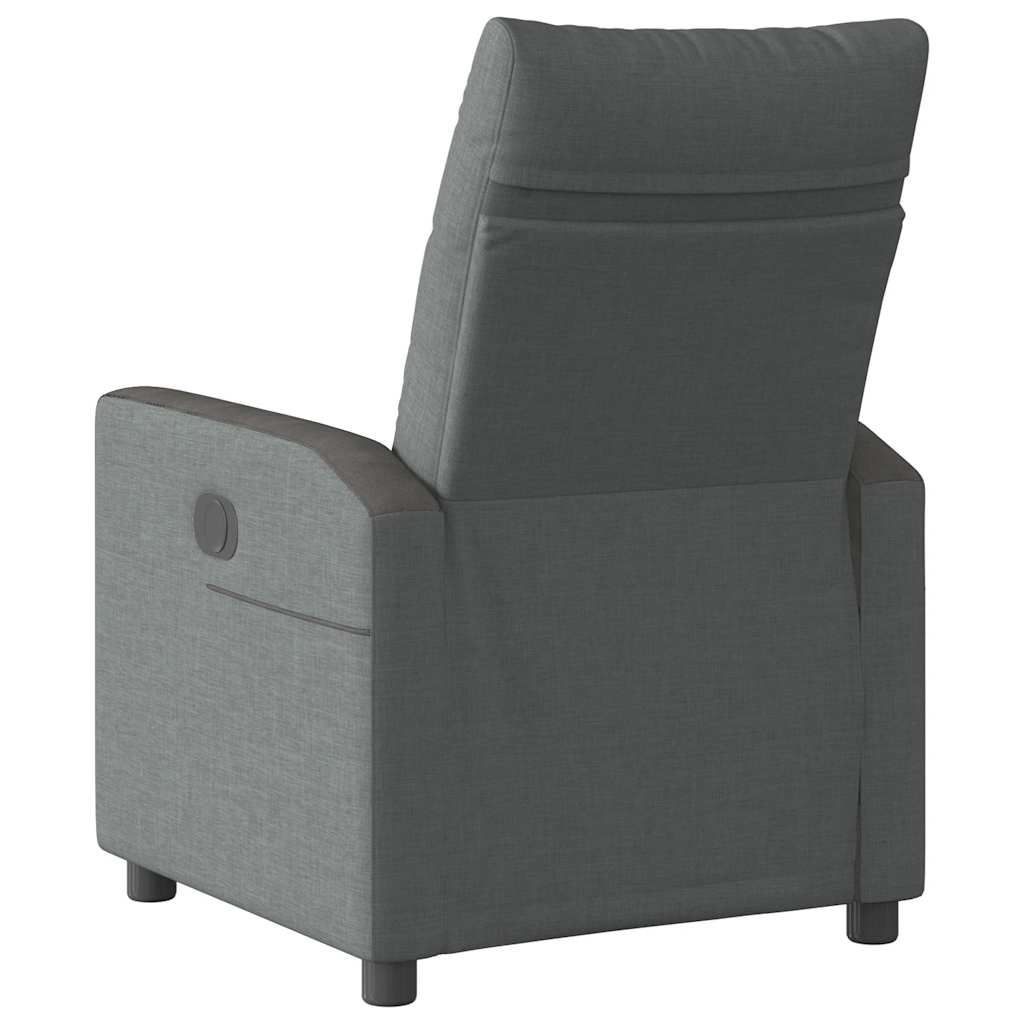 Recliner Chair Dark Grey Fabric