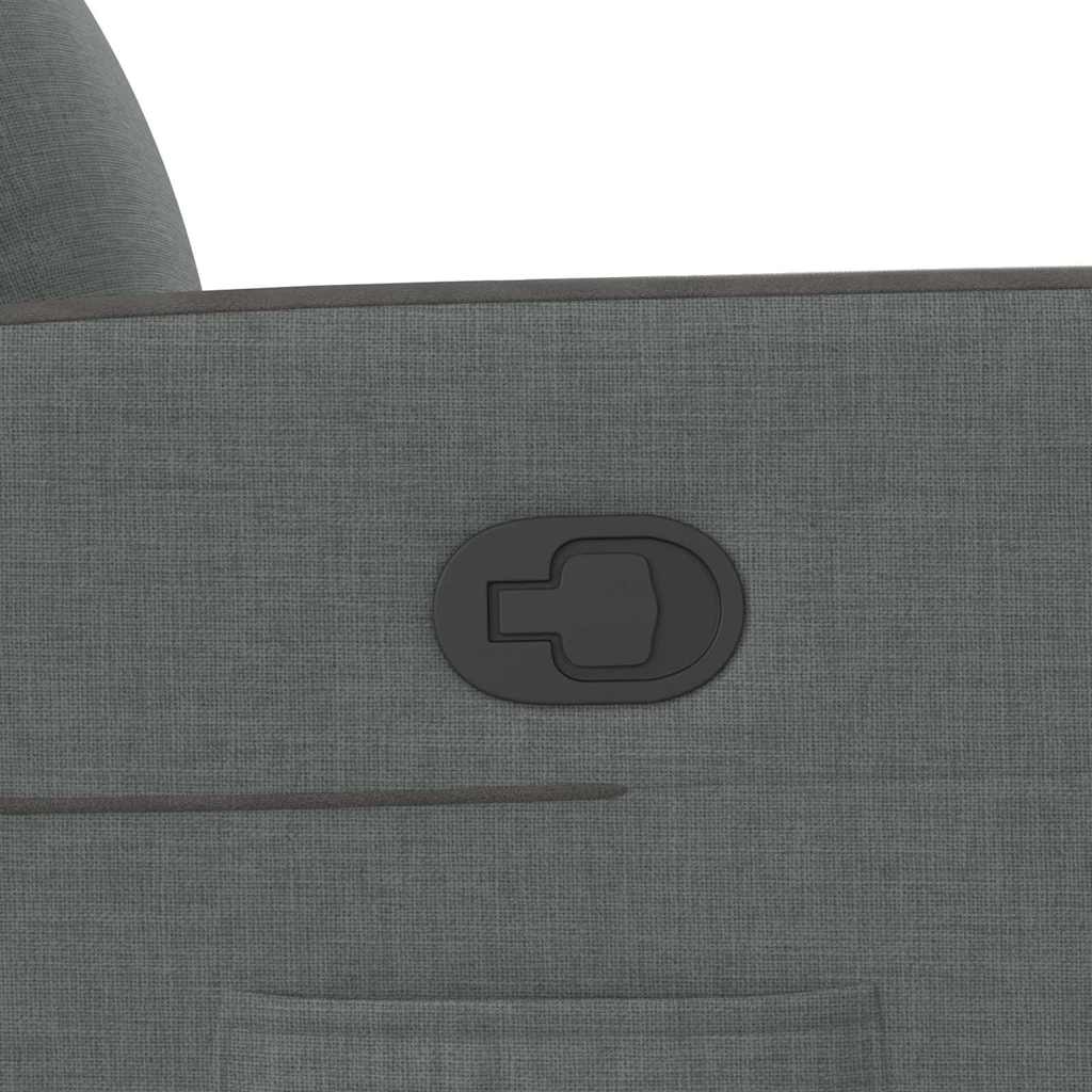 Recliner Chair Dark Grey Fabric