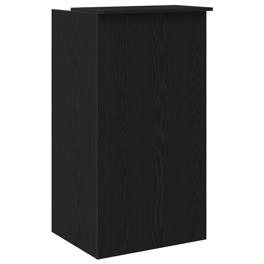 Reception Desk Black 55x50x103.5 cm Engineered Wood