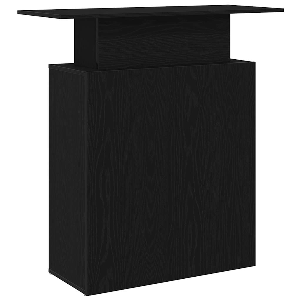 Reception Desk Black 100x40x104 cm Engineered Wood