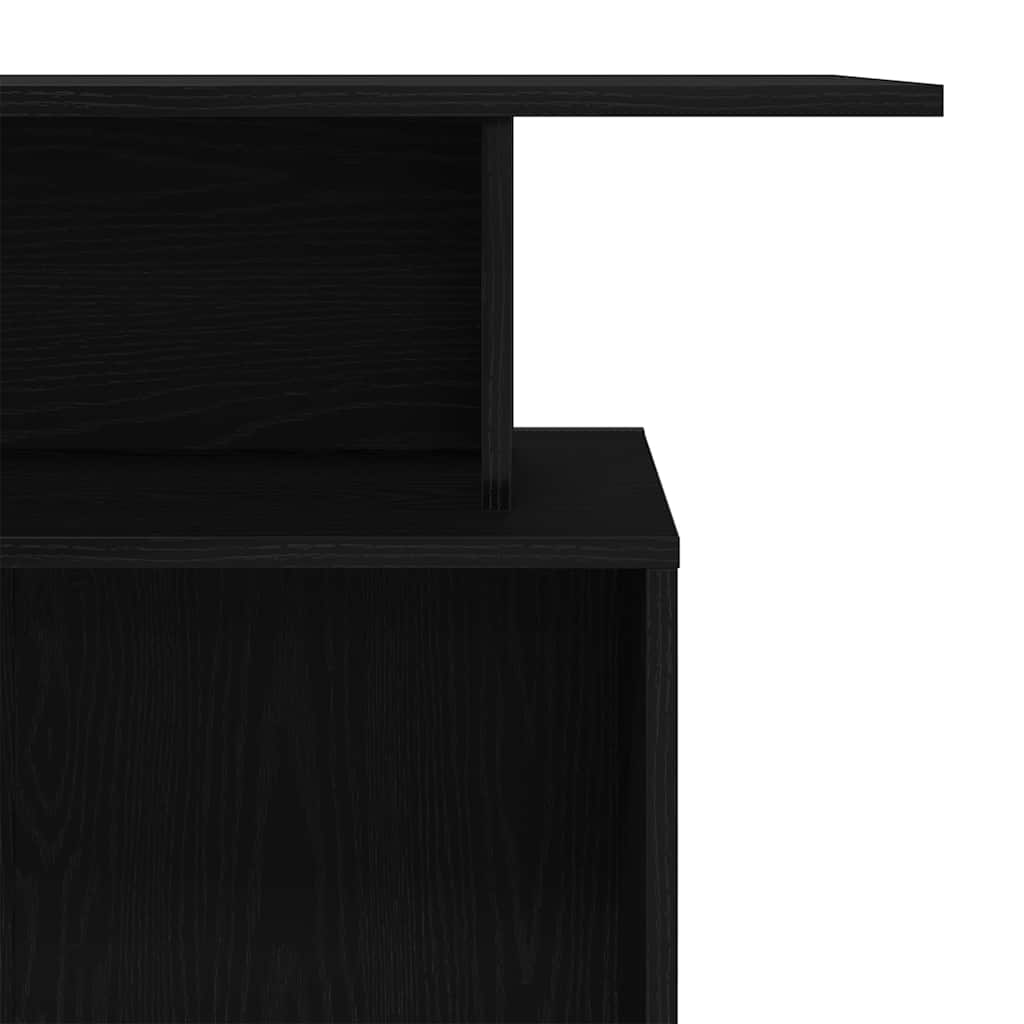 Reception Desk Black 100x40x104 cm Engineered Wood