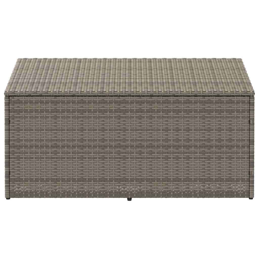 Garden Storage Box Grey 110x50x58 cm Poly Rattan