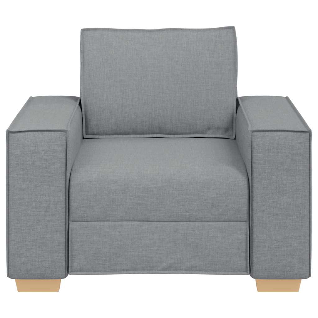 Sofa Chair Light Grey 60 cm Fabric