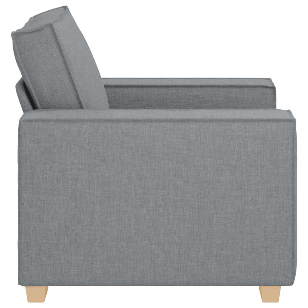 Sofa Chair Light Grey 60 cm Fabric