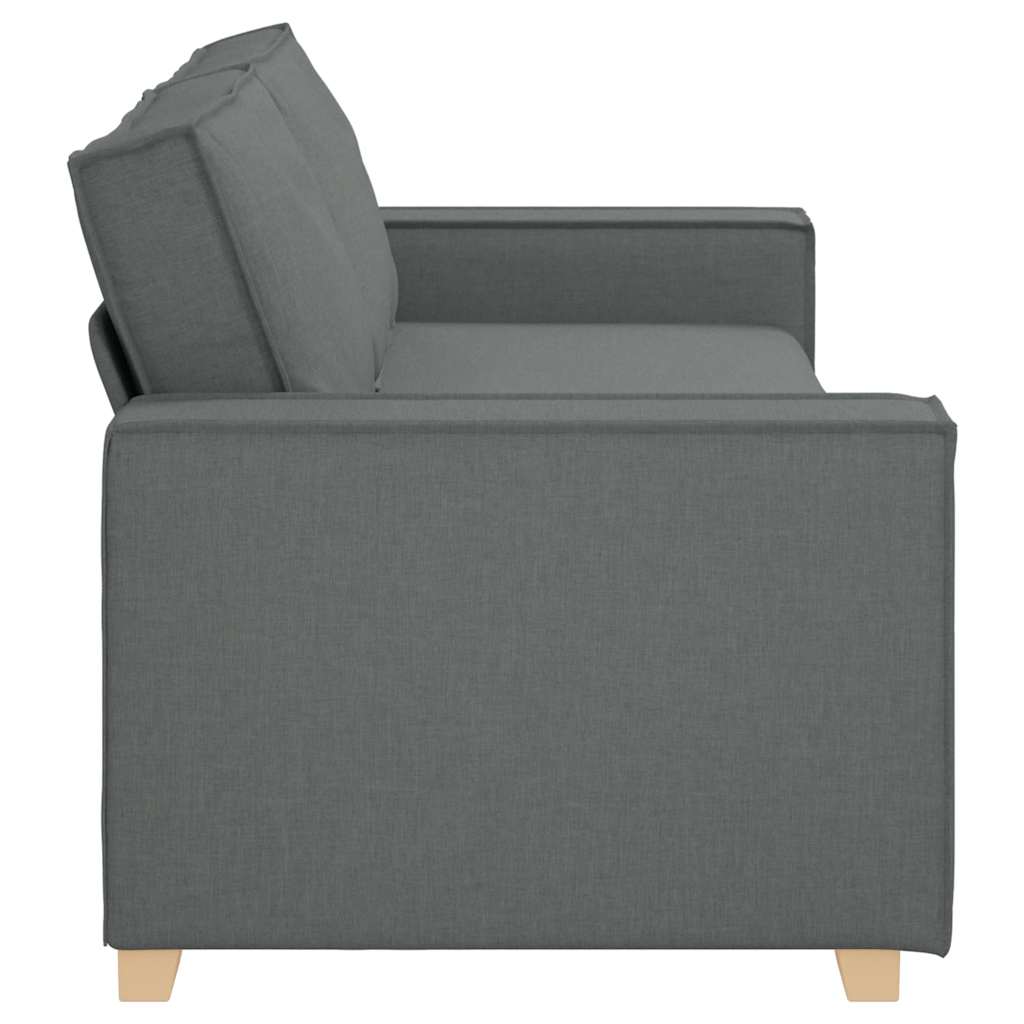 3-Seater Sofa Dark Grey 180 cm Fabric