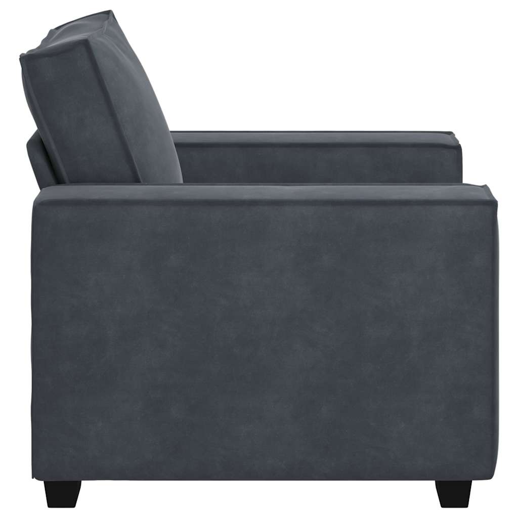 Sofa Chair Dark Grey 60 cm Velvet