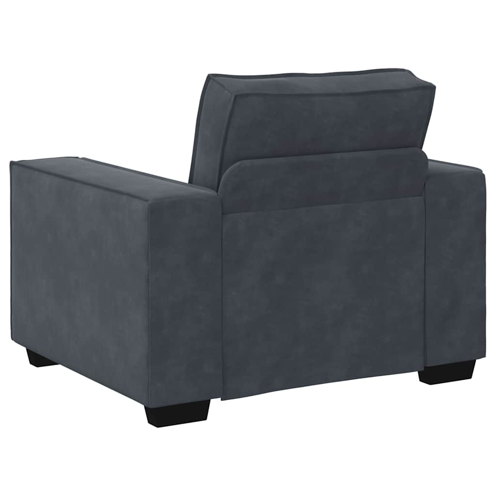 Sofa Chair Dark Grey 60 cm Velvet