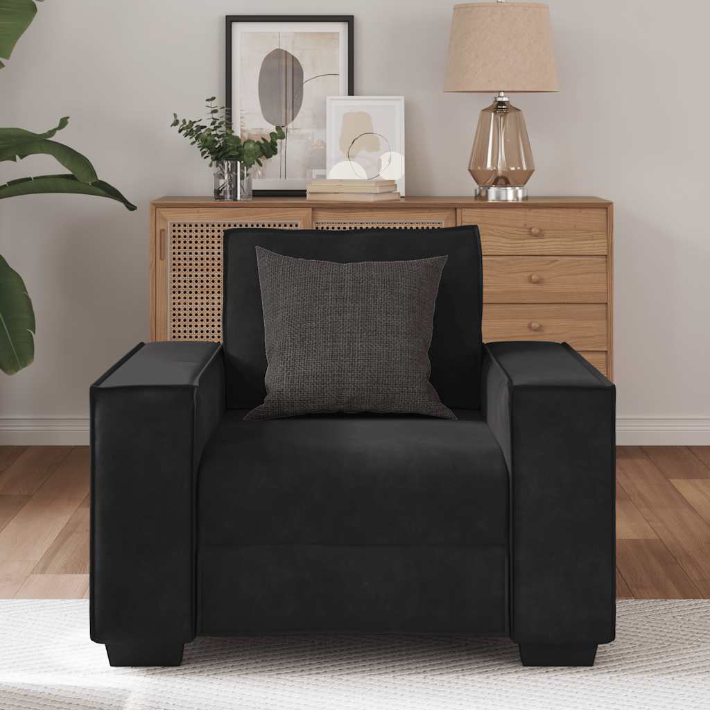 Sofa Chair Black 60 cm Velvet