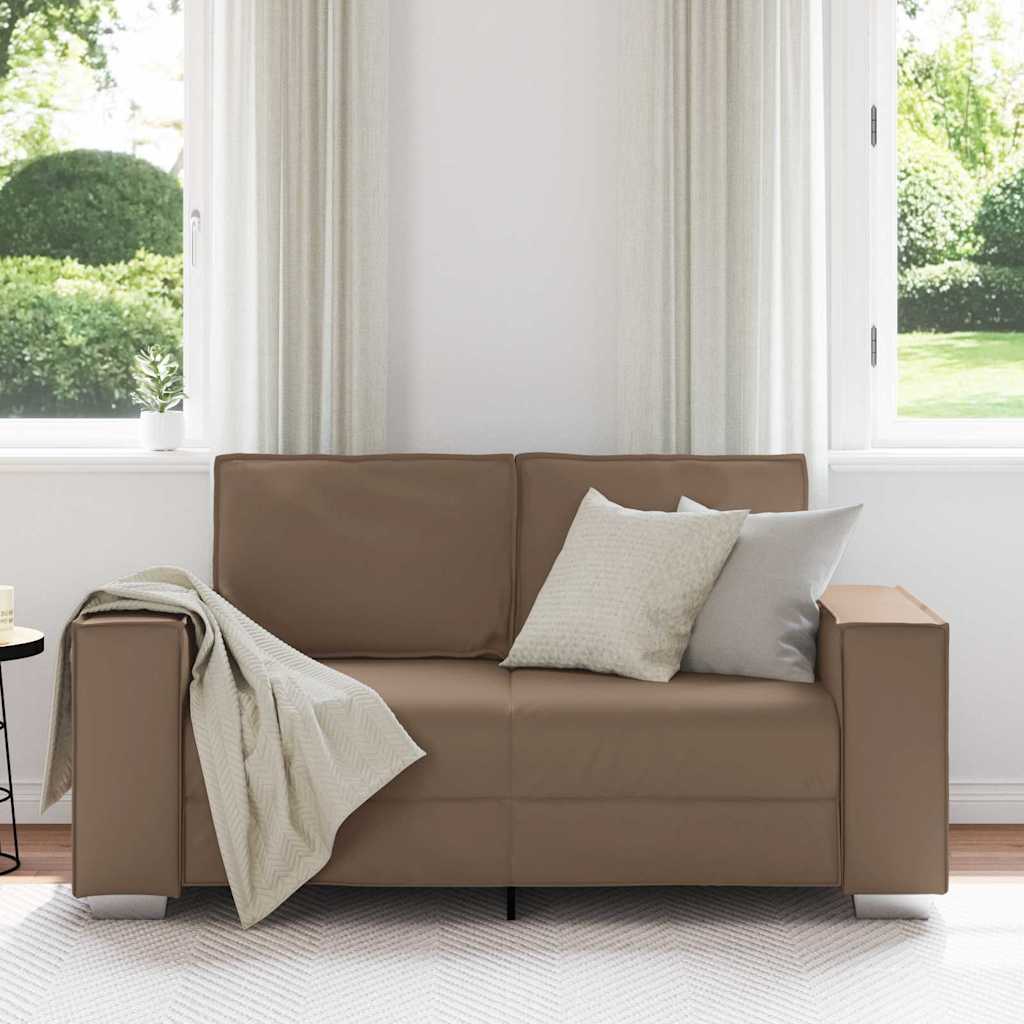 Sofa Chair Cappuccino 160 x 78 x 84 cm Artificial Leather
