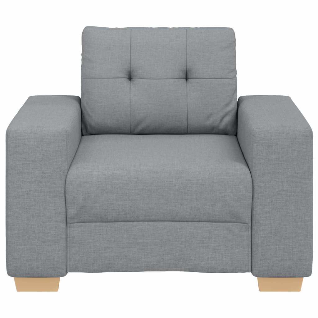 Sofa Chair Light Grey 60 cm Fabric