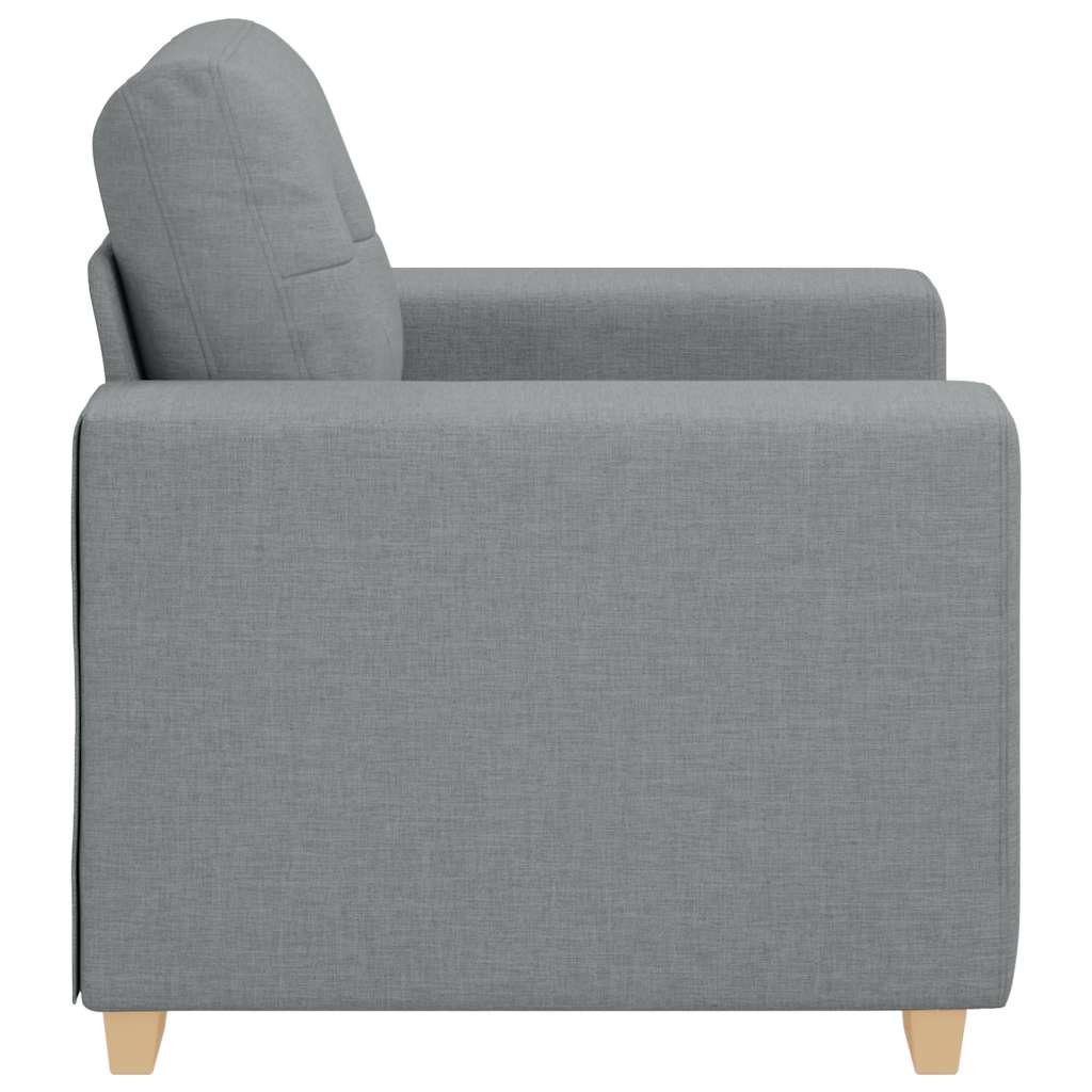 Sofa Chair Light Grey 60 cm Fabric
