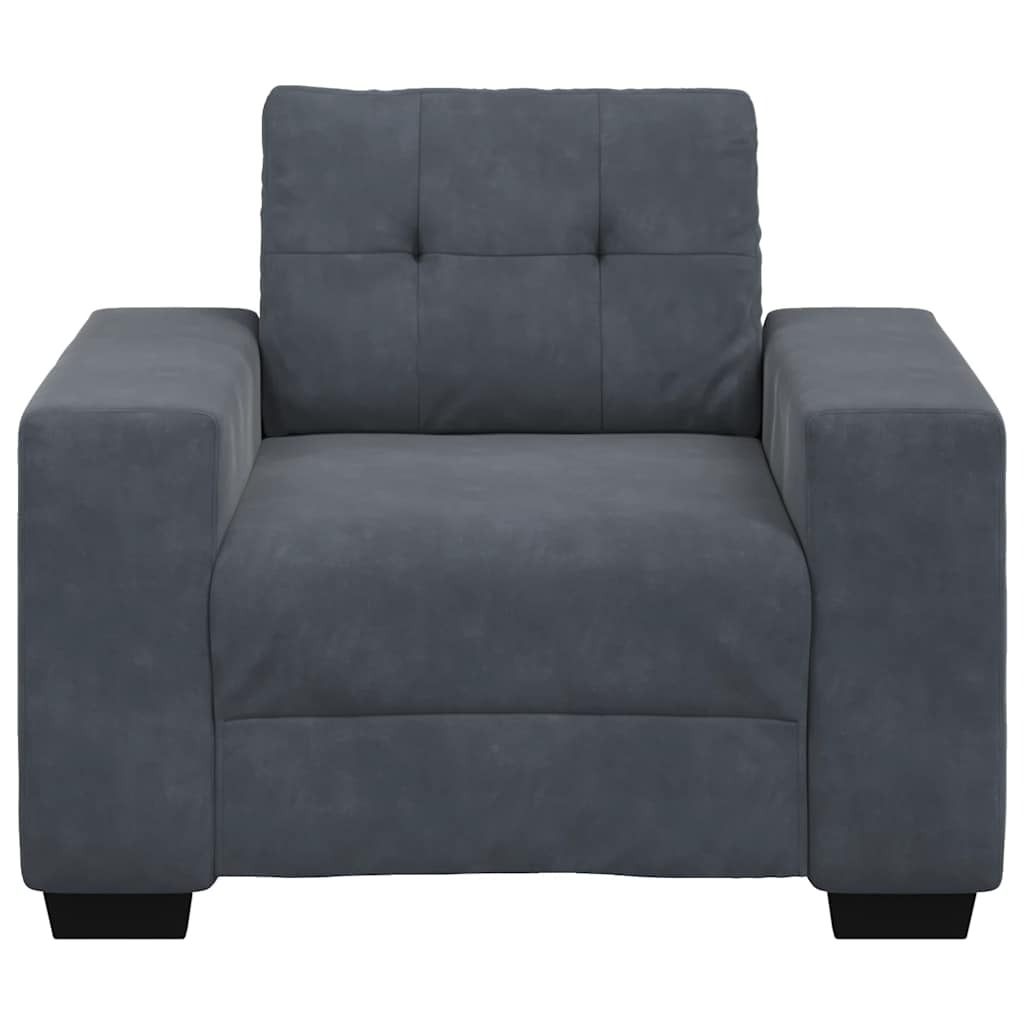 Sofa Chair Dark Grey 60 cm Velvet