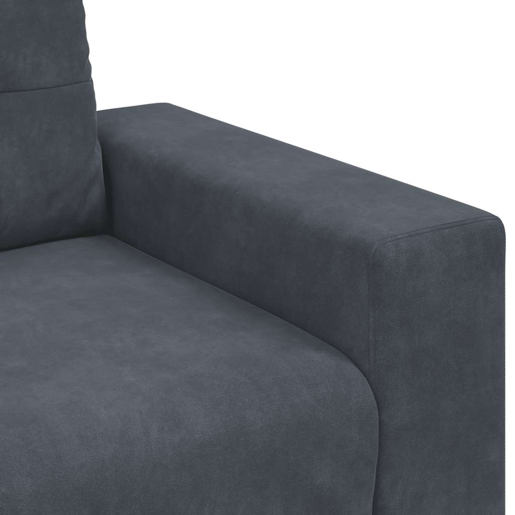 Sofa Chair Dark Grey 60 cm Velvet