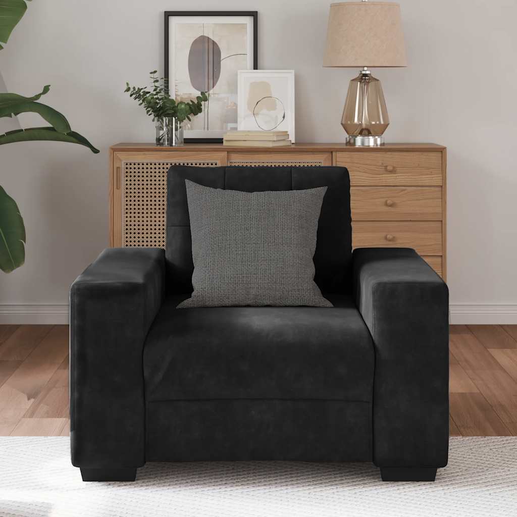 Sofa Chair Black 60 cm Velvet