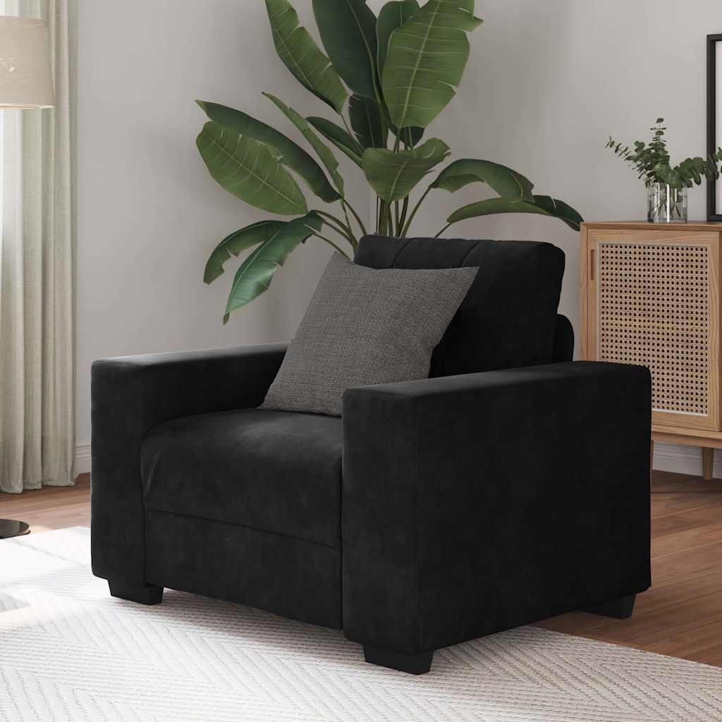 Sofa Chair Black 60 cm Velvet
