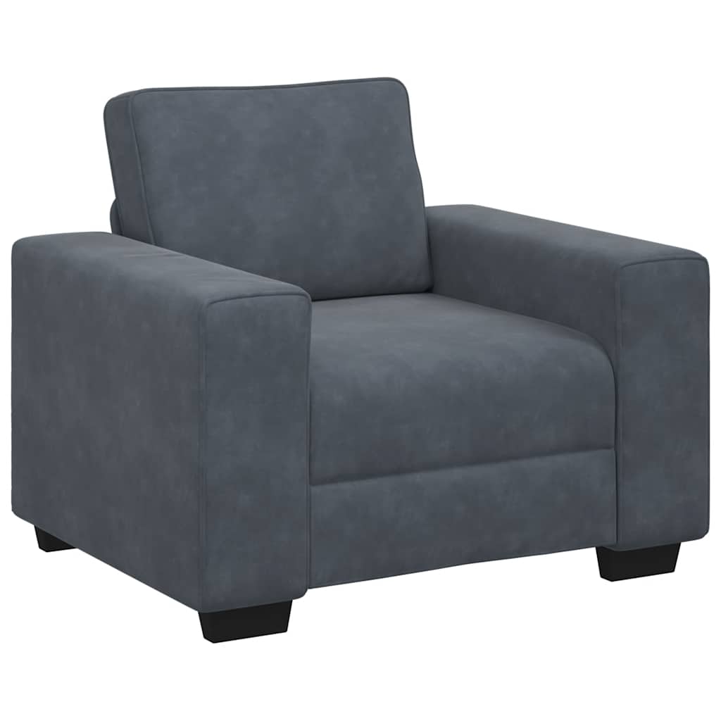 Sofa Chair Dark Grey 60 cm Velvet