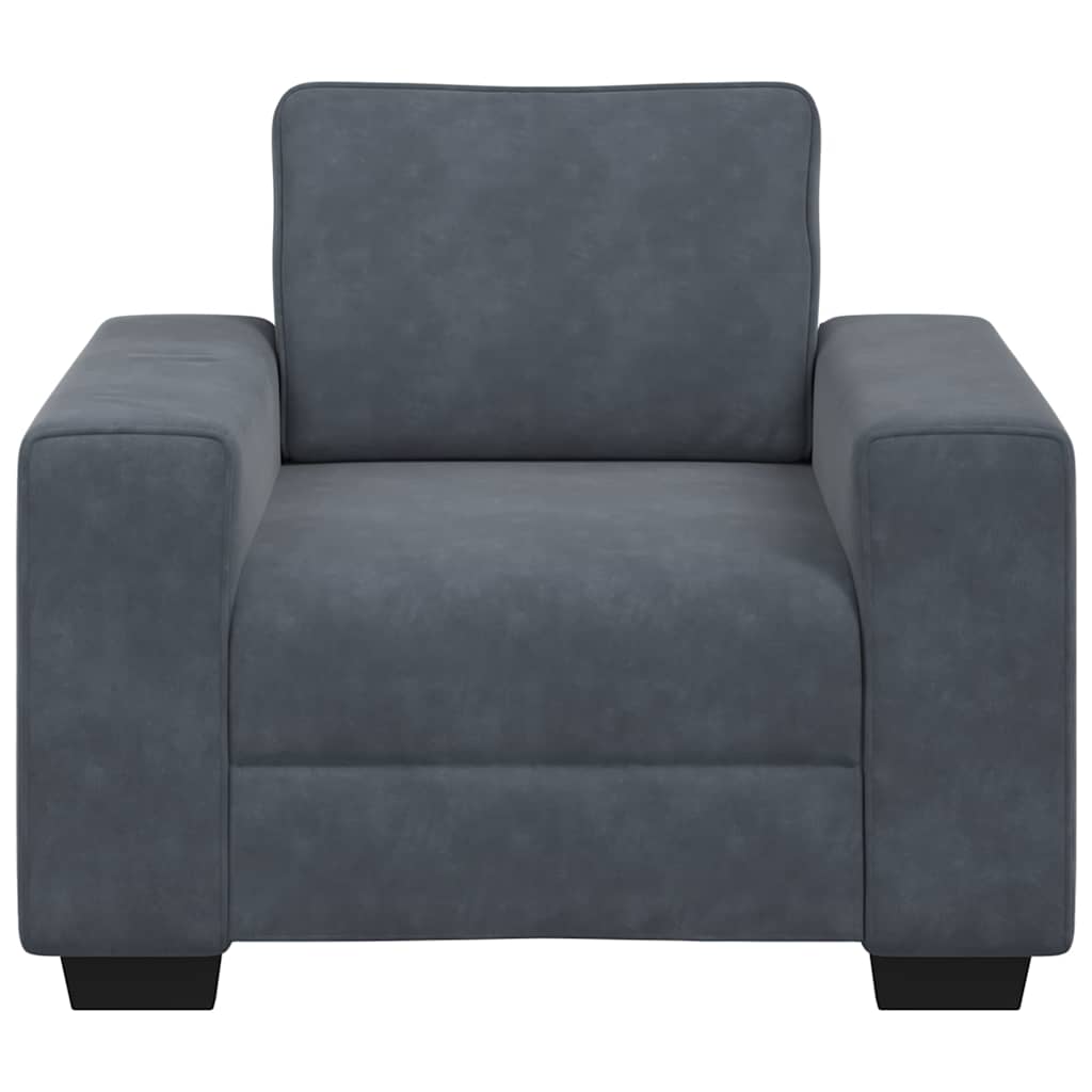 Sofa Chair Dark Grey 60 cm Velvet