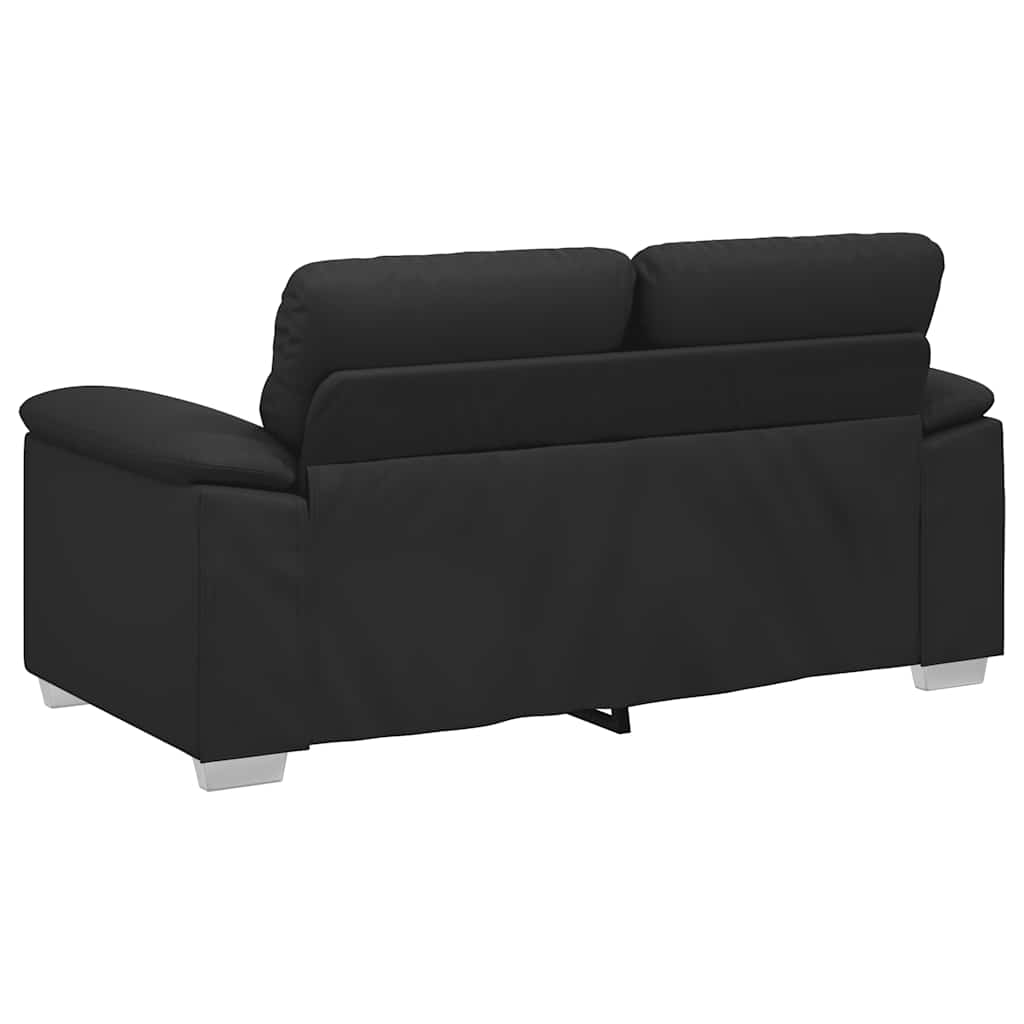2-Seater Sofa Black 120 cm Faux Leather
