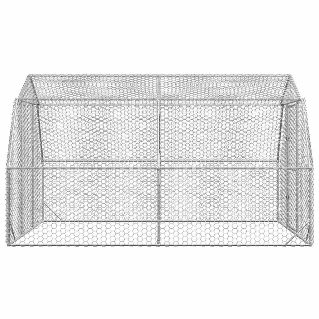 Chicken Run 2.5x4x2.25 m Galvanised Steel