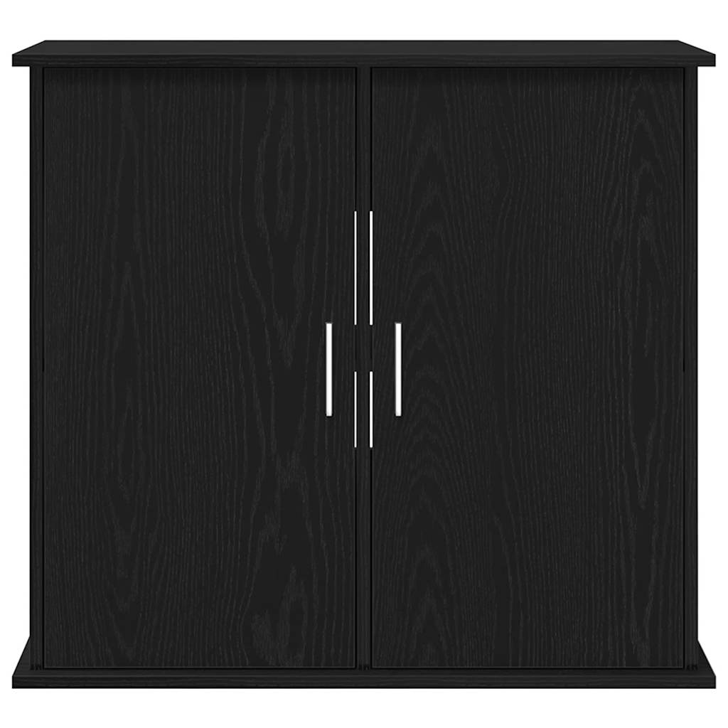 Aquarium Stand Black Oak 81x36x73 cm Engineered Wood