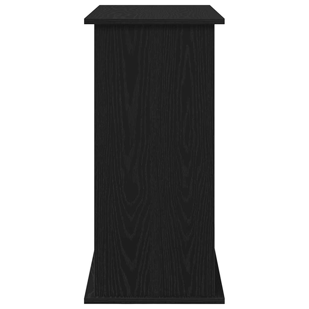 Aquarium Stand Black Oak 81x36x73 cm Engineered Wood