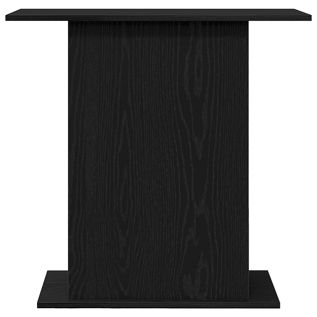 Aquarium Stand Black Oak 75x36x72.5 cm Engineered Wood