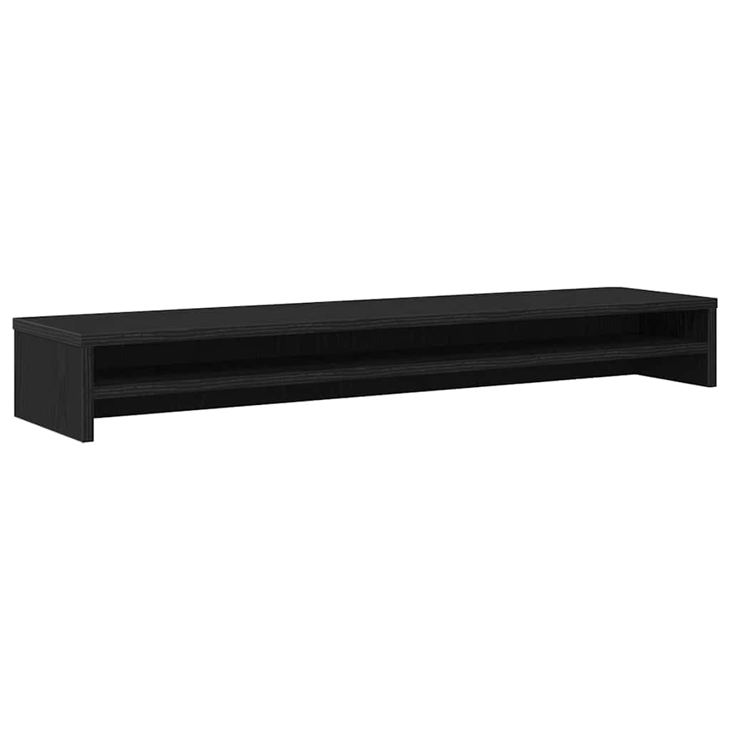 Monitor Stand Black Oak 100x24x13 cm Engineered Wood
