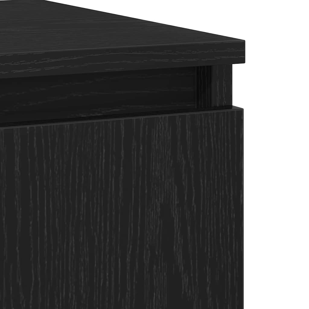 Sideboard Black Oak 104 x 35 x 70 cm Engineered Wood