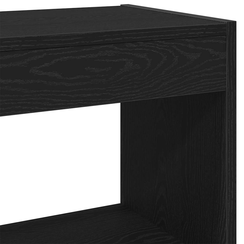 Book Cabinet Black Oak 40 x 30 x 71,5 cm Engineered Wood