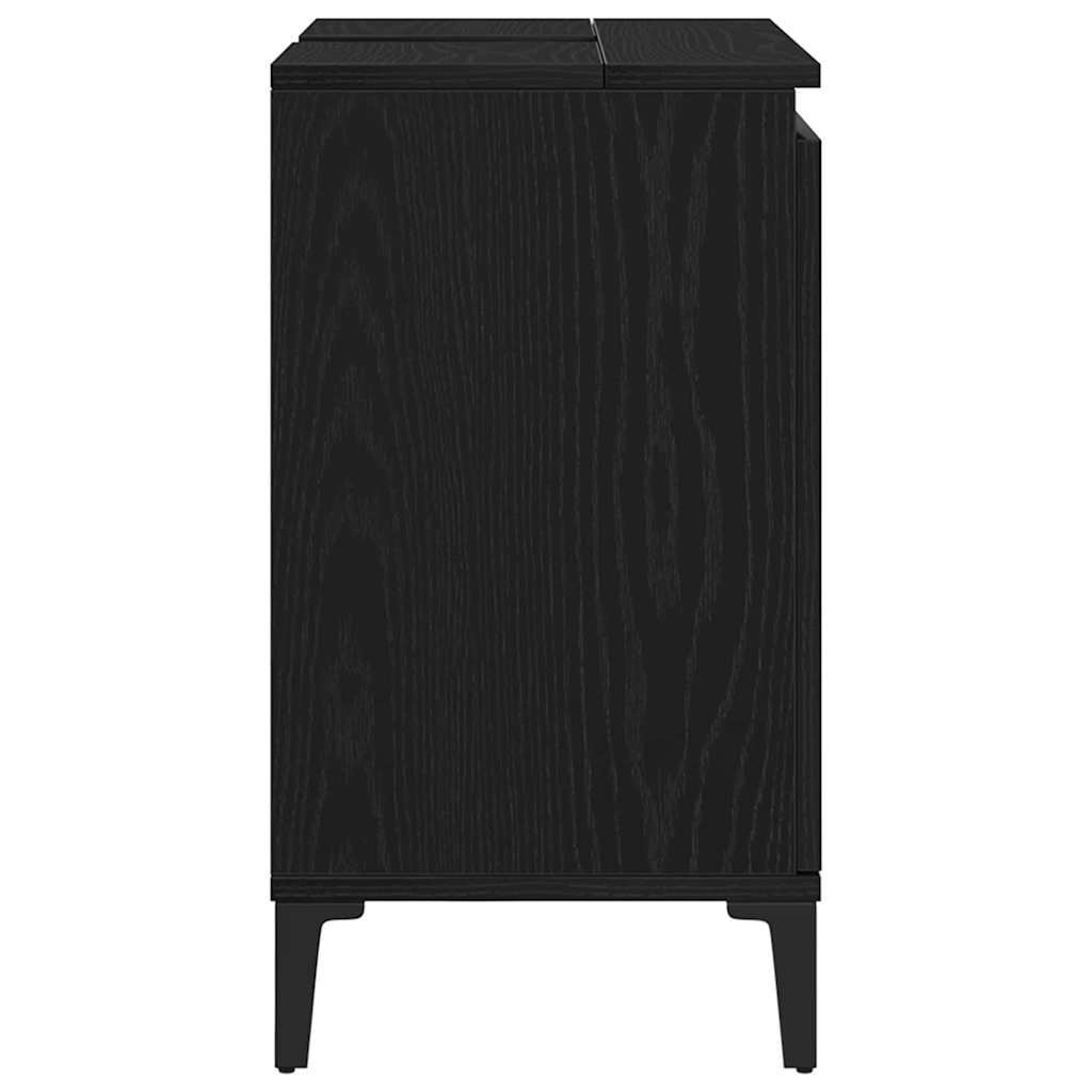 Sink cabinet Black oak 58 x 33 x 60 cm Engineered Wood