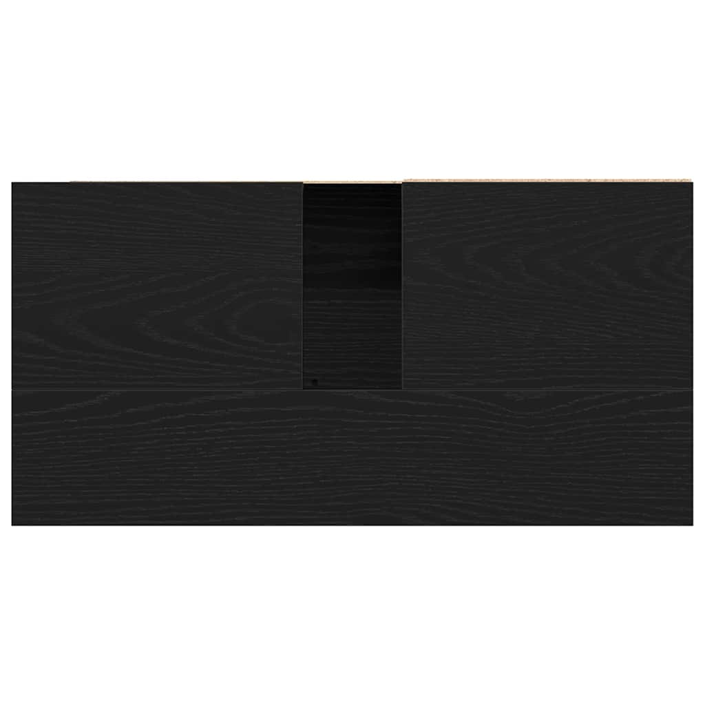 Bathroom Cabinet Black Oak 65 x 33 x 60 cm Engineered Wood