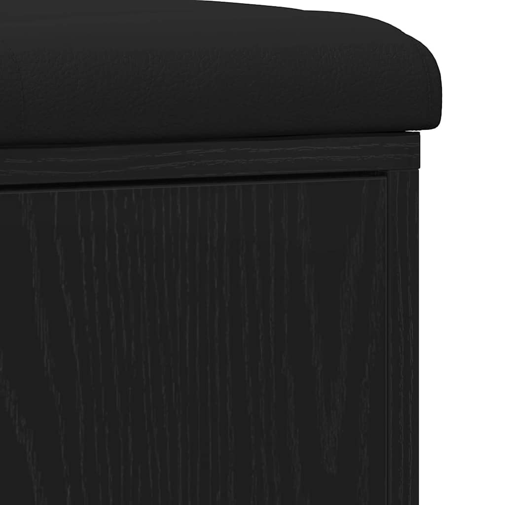 Shoe Bench with Drawer Black 100 x 30 x 48 cm Engineered wood