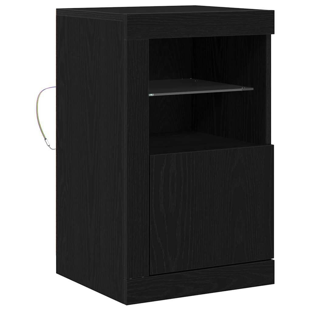 Side Cabinet Black oak 41 x 37 x 67 cm Engineered Wood