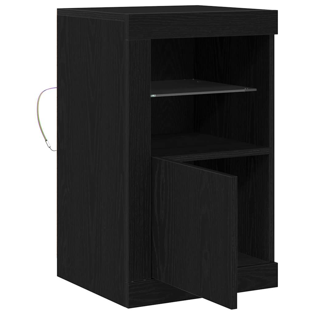 Side Cabinet Black oak 41 x 37 x 67 cm Engineered Wood