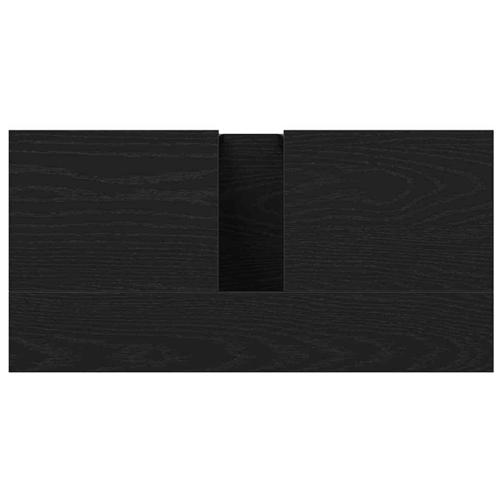 Bathroom Sink Cabinet Black Oak 60 x 30 x 60 cm Engineered Wood