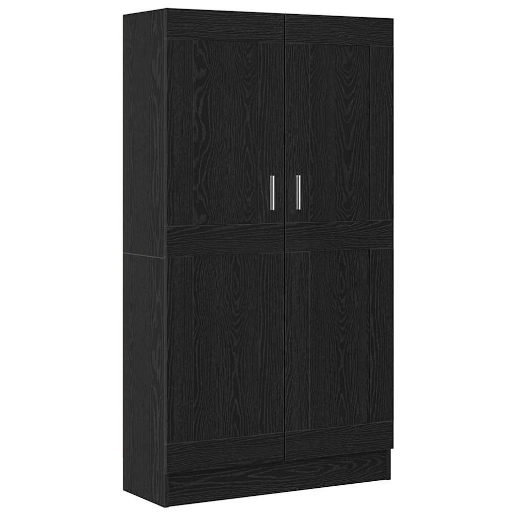 Book Cabinet Black oak 82,5 x 30,5 x 150 cm Engineered Wood