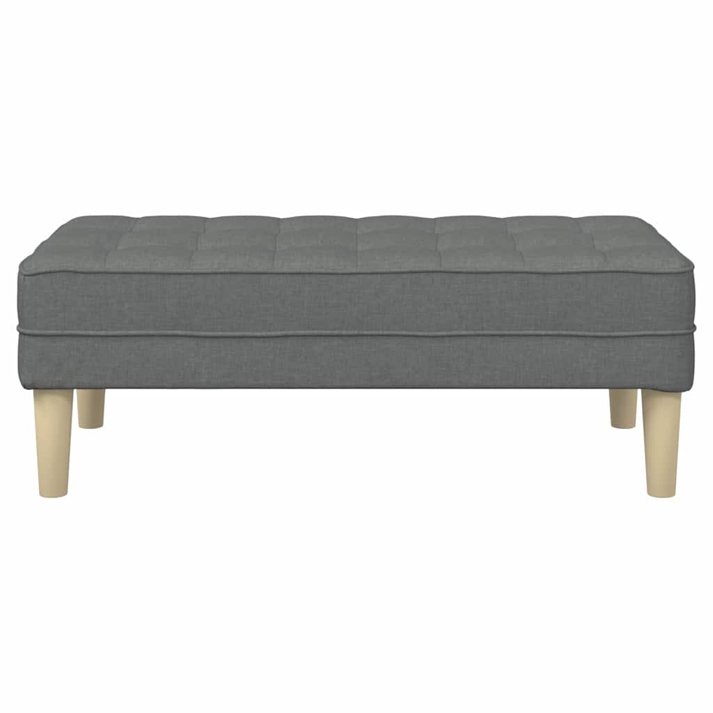 Bench Dark grey 113 x 57 x 39 cm Fabric