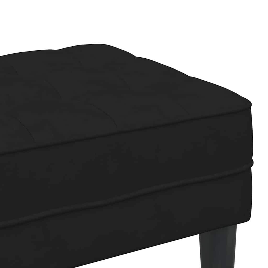 Bench Black 113 x 57 x 39 cm Velvet