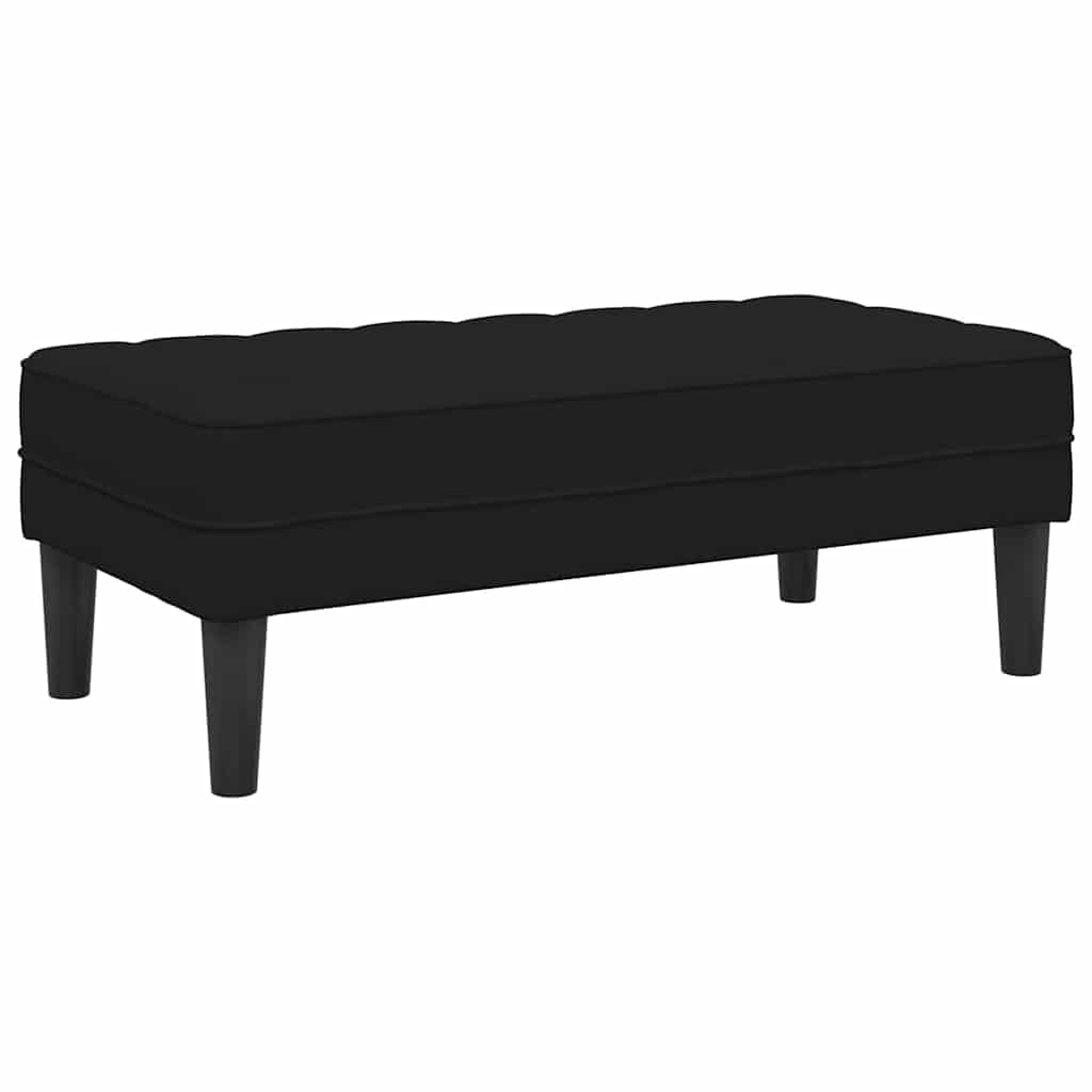 Bench Black 113 x 57 x 39 cm Velvet
